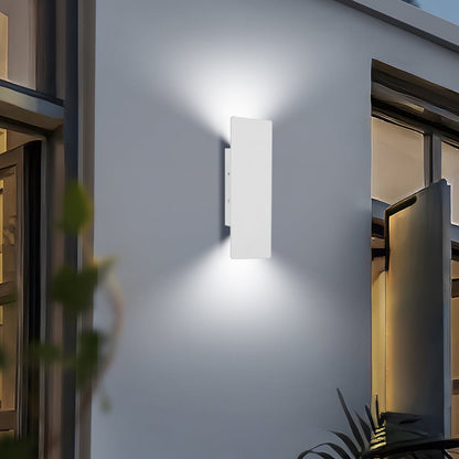 Modern Outdoor LED Wall Light Tall Panel View 16