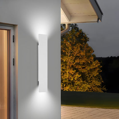 Modern Outdoor LED Wall Light Tall Panel View 19