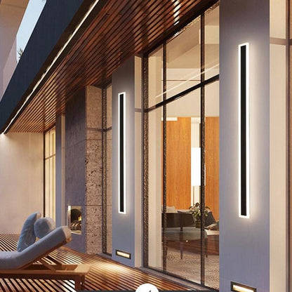 Modern Outdoor Wall Lamp LED Linear Bar Alternate