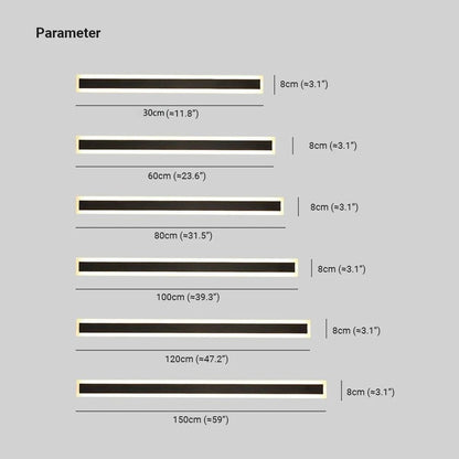 Modern Outdoor Wall Lamp LED Linear Bar Side
