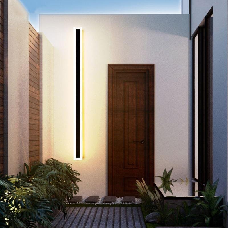 Modern Outdoor Wall Lamp LED Linear Bar View 16