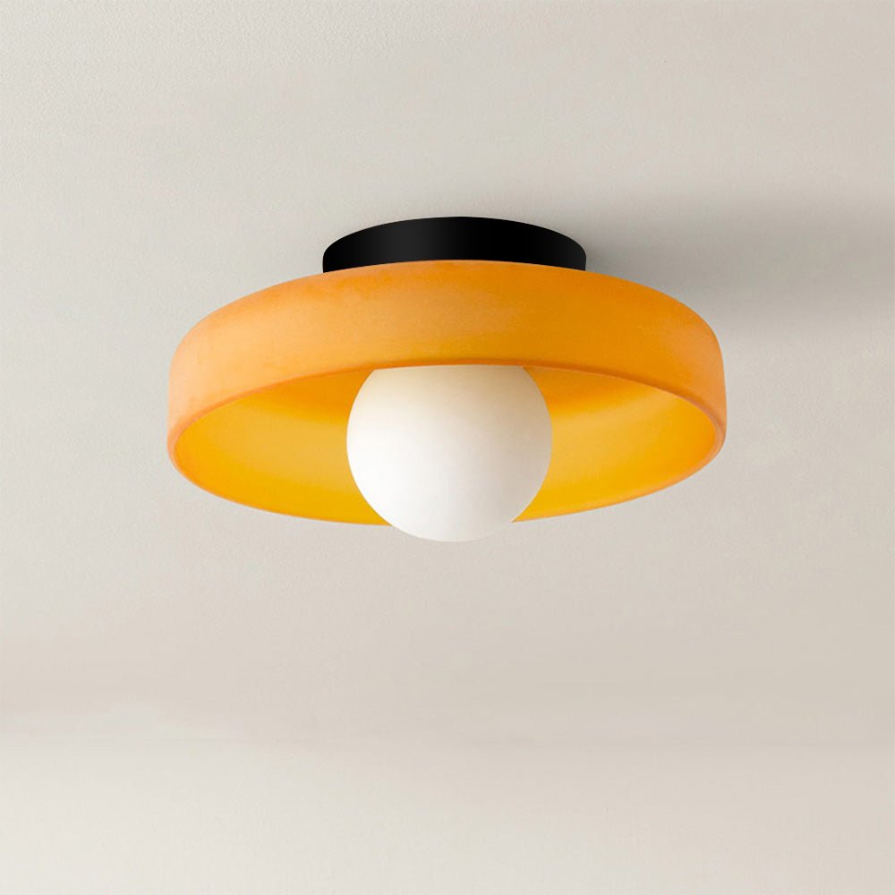 Modern Round Flush Mount Kitchen Flush Ceiling Light Angle