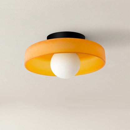 Modern Round Flush Mount Kitchen Flush Ceiling Light Angle