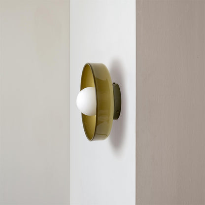 Modern Round Flush Mount Kitchen Flush Ceiling Light Back