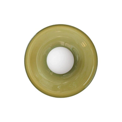 Modern Round Flush Mount Kitchen Flush Ceiling Light Close Up