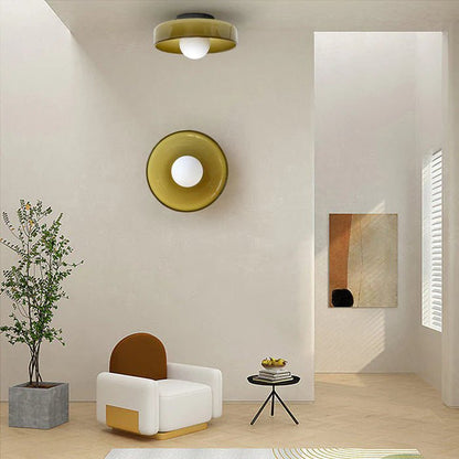 Modern Round Flush Mount Kitchen Flush Ceiling Light Front