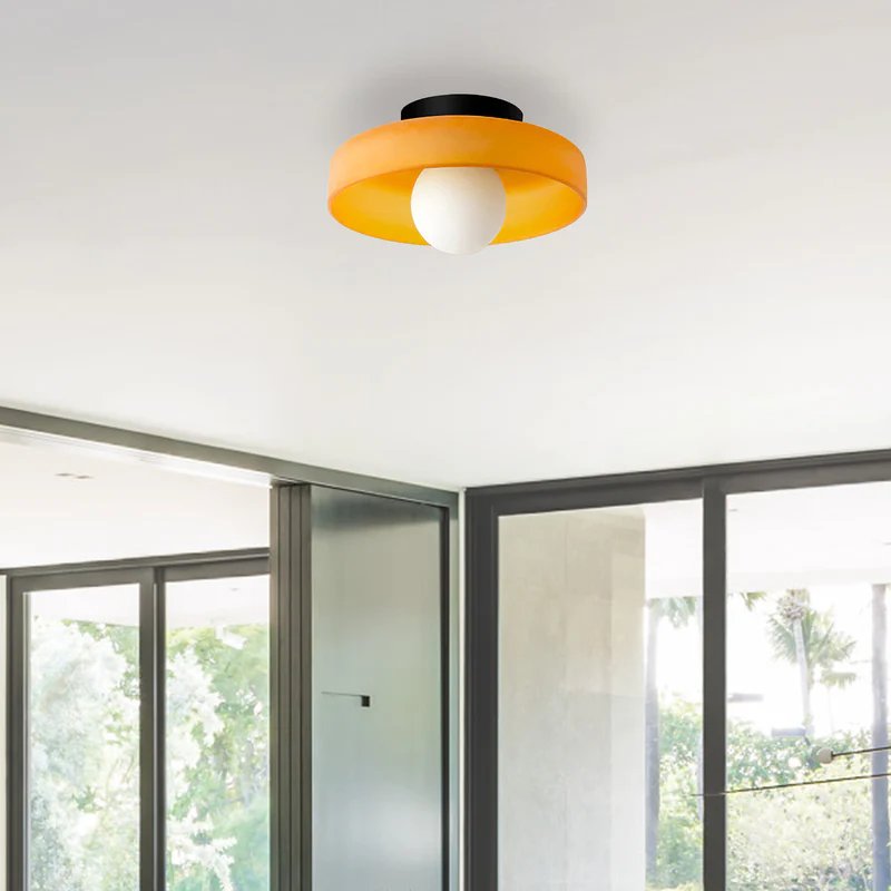 Modern Round Flush Mount Kitchen Flush Ceiling Light View 11
