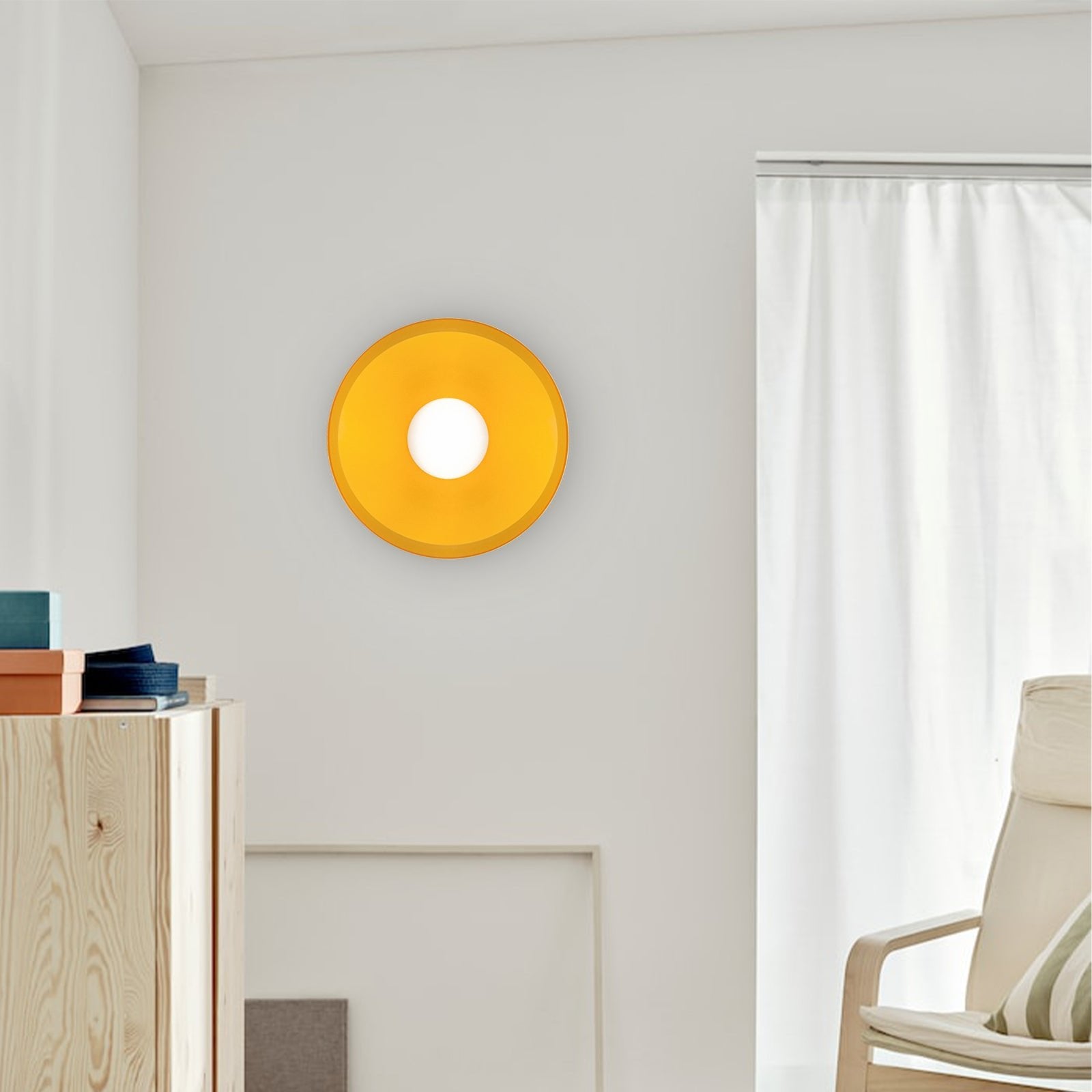 Modern Round Flush Mount Kitchen Flush Ceiling Light View 14