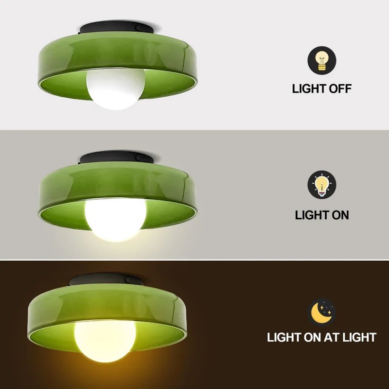 Modern Round Flush Mount Kitchen Flush Ceiling Light View 20