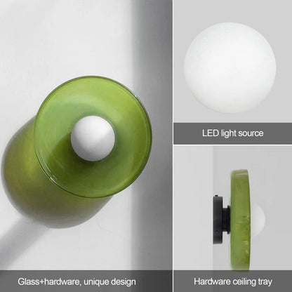 Modern Round Flush Mount Kitchen Flush Ceiling Light View 21