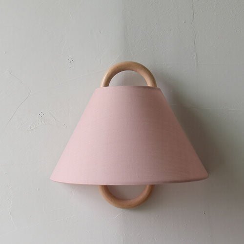 Modern Solid Wood Wall Sconce Pleated Semi-Circle Shade View 21