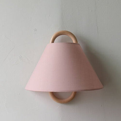 Modern Solid Wood Wall Sconce Pleated Semi-Circle Shade View 21