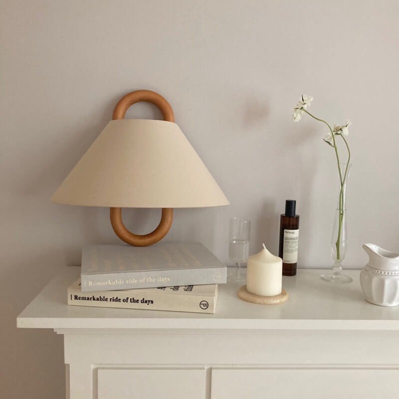Modern Solid Wood Wall Sconce Pleated Semi-Circle Shade View 28