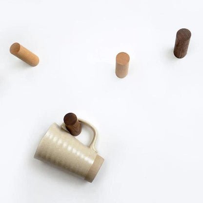 Modern Timber Angular Wall Hook Angled Peg Back