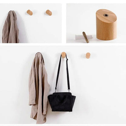 Modern Timber Angular Wall Hook Angled Peg Lifestyle