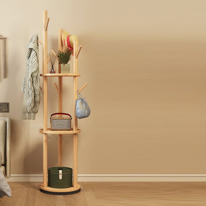 Modern Timber Coat Rack Tree Branch Stand View 13