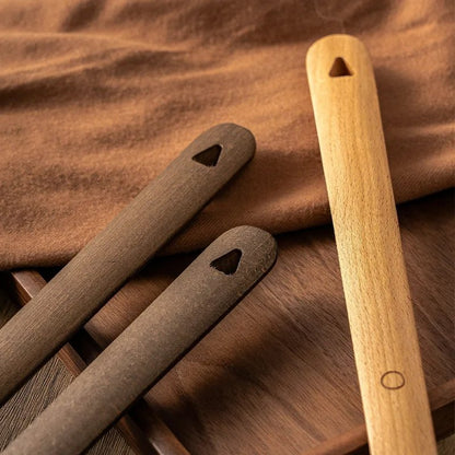 Modern Timber Wall Mounted Shoe Horn Collapsible Close Up