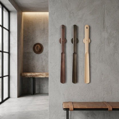 Modern Timber Wall Mounted Shoe Horn Collapsible Hero