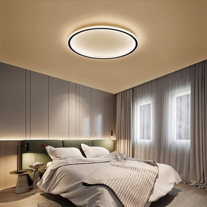 Modern Ultra-thin Round Low Ceiling Light Side