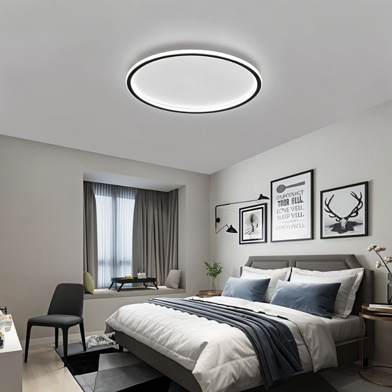 Modern Ultra-thin Round Low Ceiling Light View 11