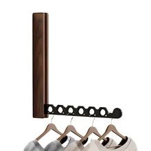 Modern Wooden Fold Flat Wall Hanger Rail Angle