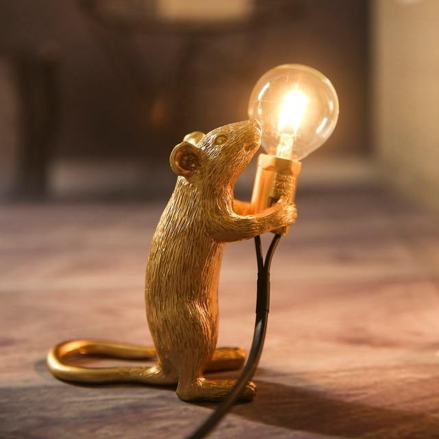 Playful Table Lamp in Unique Mouse Design | Creative Decoration Lighting for Home