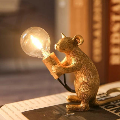 Playful Table Lamp in Unique Mouse Design | Creative Decoration Lighting for Home