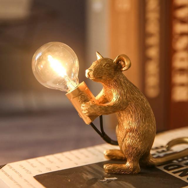 Playful Table Lamp in Unique Mouse Design | Creative Decoration Lighting for Home