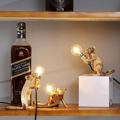 Playful Table Lamp in Unique Mouse Design | Creative Decoration Lighting for Home