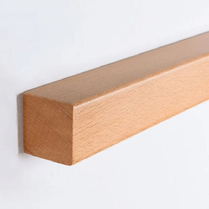 Muto Linear Mirror Wooden Front Vanity Wall Lamp Close Up