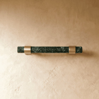 Natural Marble Cabinet Knob Pull Bar Cylindrical Back
