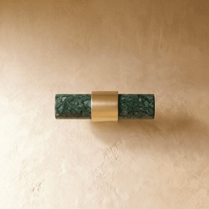 Natural Marble Cabinet Knob Pull Bar Cylindrical Front