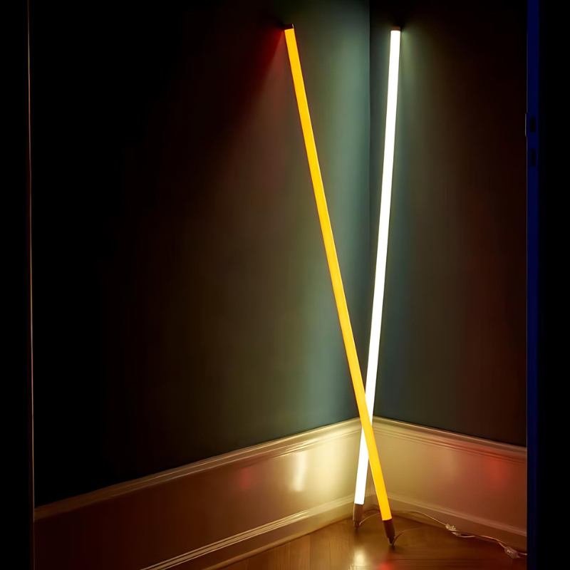 Neon Tube Floor Lamp Back