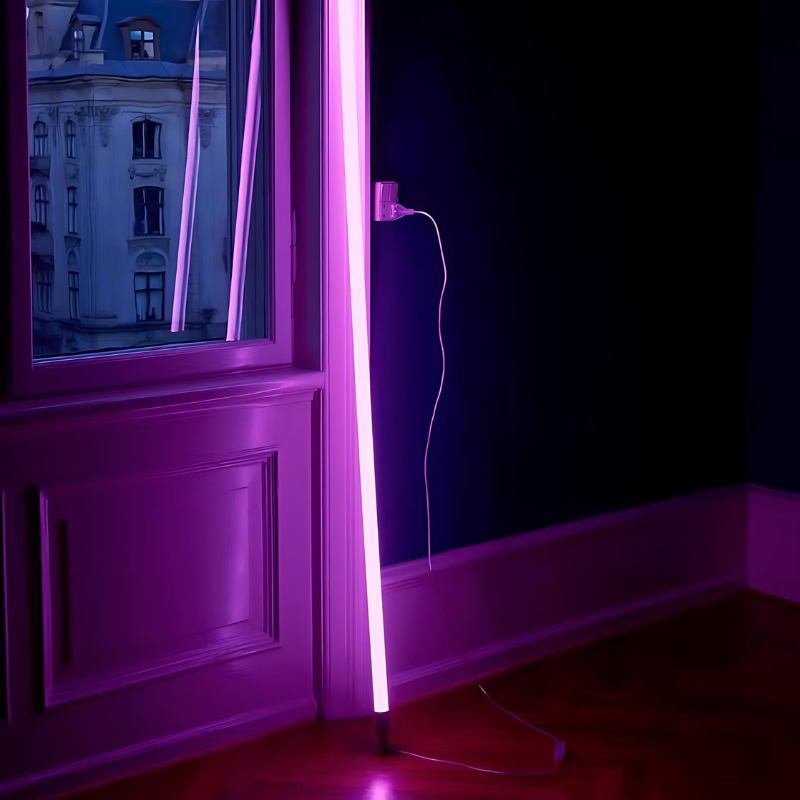 Neon Tube Floor Lamp Front