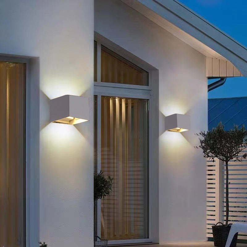 Nexu Modern Adjustable Square Outdoor Wall Lamp LED Detail