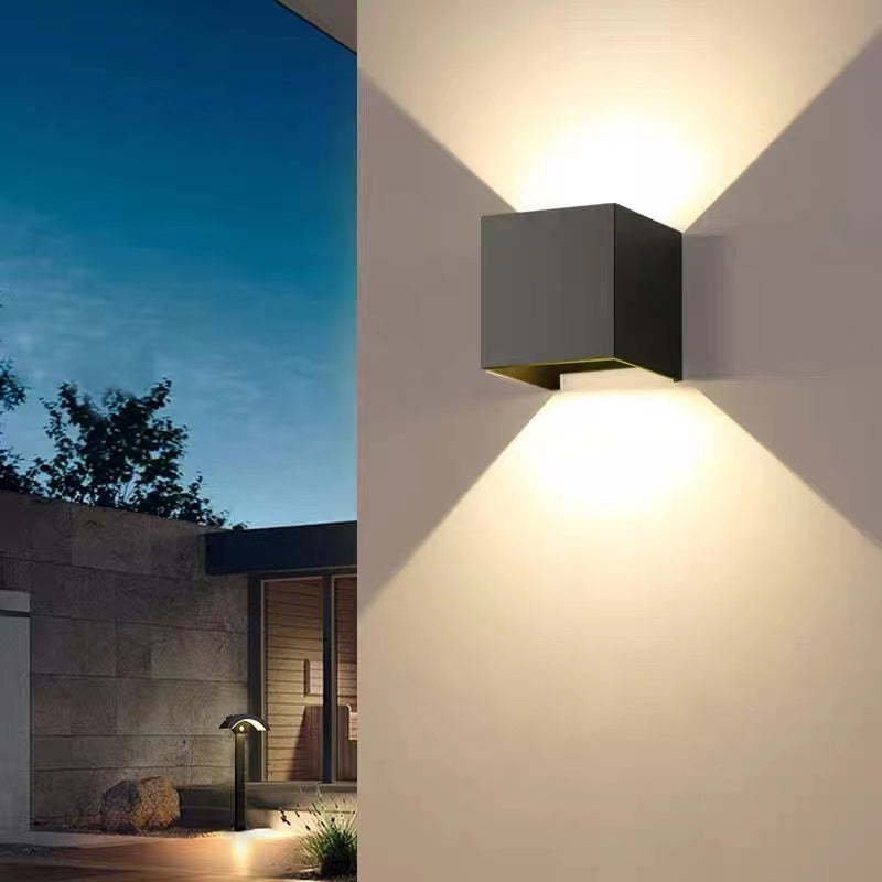 Nexu Modern Adjustable Square Outdoor Wall Lamp LED Front