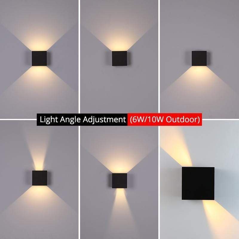 Nexu Modern Adjustable Square Outdoor Wall Lamp LED View 17