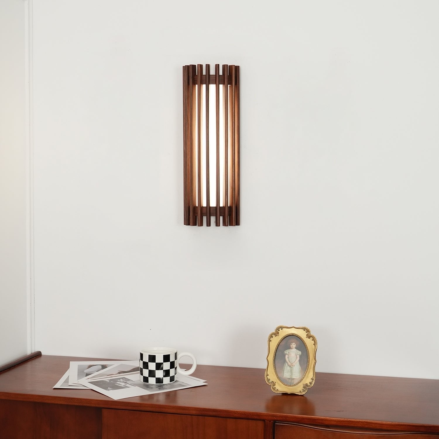 Neyra Walnut Indoor Wall Lamp Angle