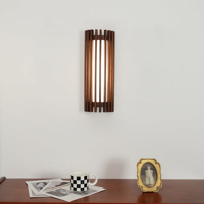 Neyra Walnut Indoor Wall Lamp Full