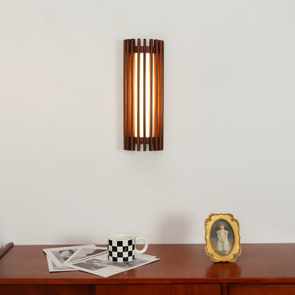 Neyra Walnut Indoor Wall Lamp Lifestyle