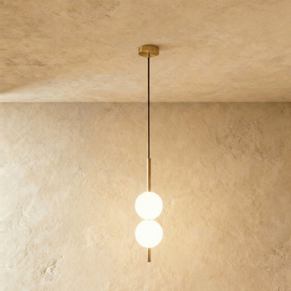 Nordic Glass Pendant Light Pierced Globe Close Up