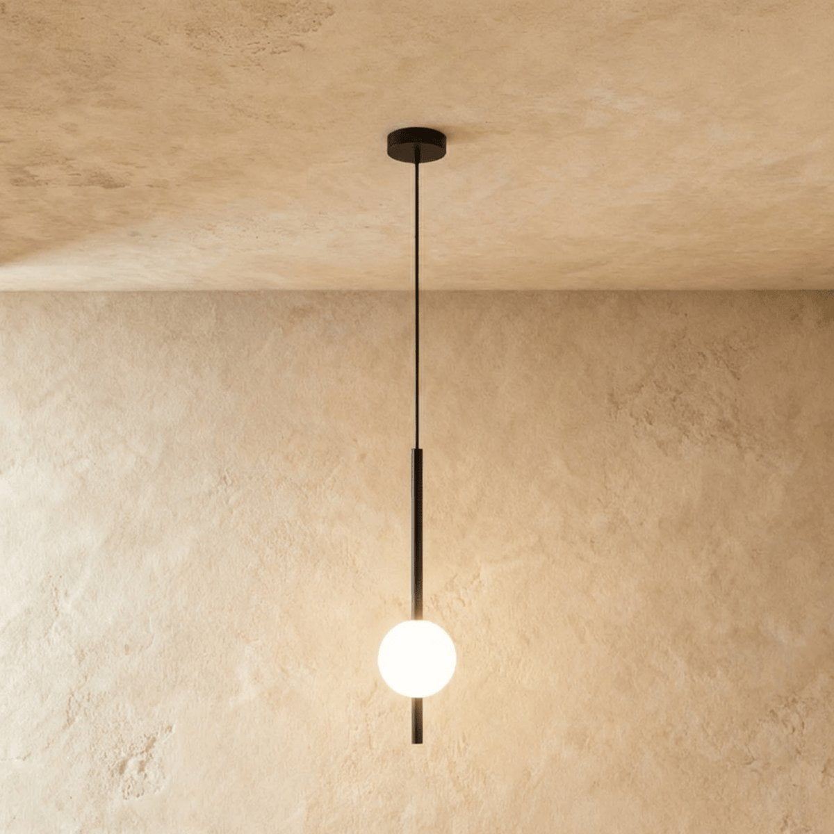 Nordic Glass Pendant Light Pierced Globe Hero