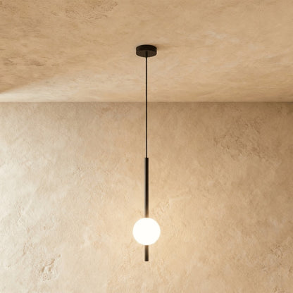 Nordic Glass Pendant Light Pierced Globe Hero