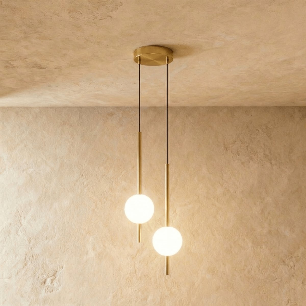 Nordic Glass Pendant Light Pierced Globe Lifestyle