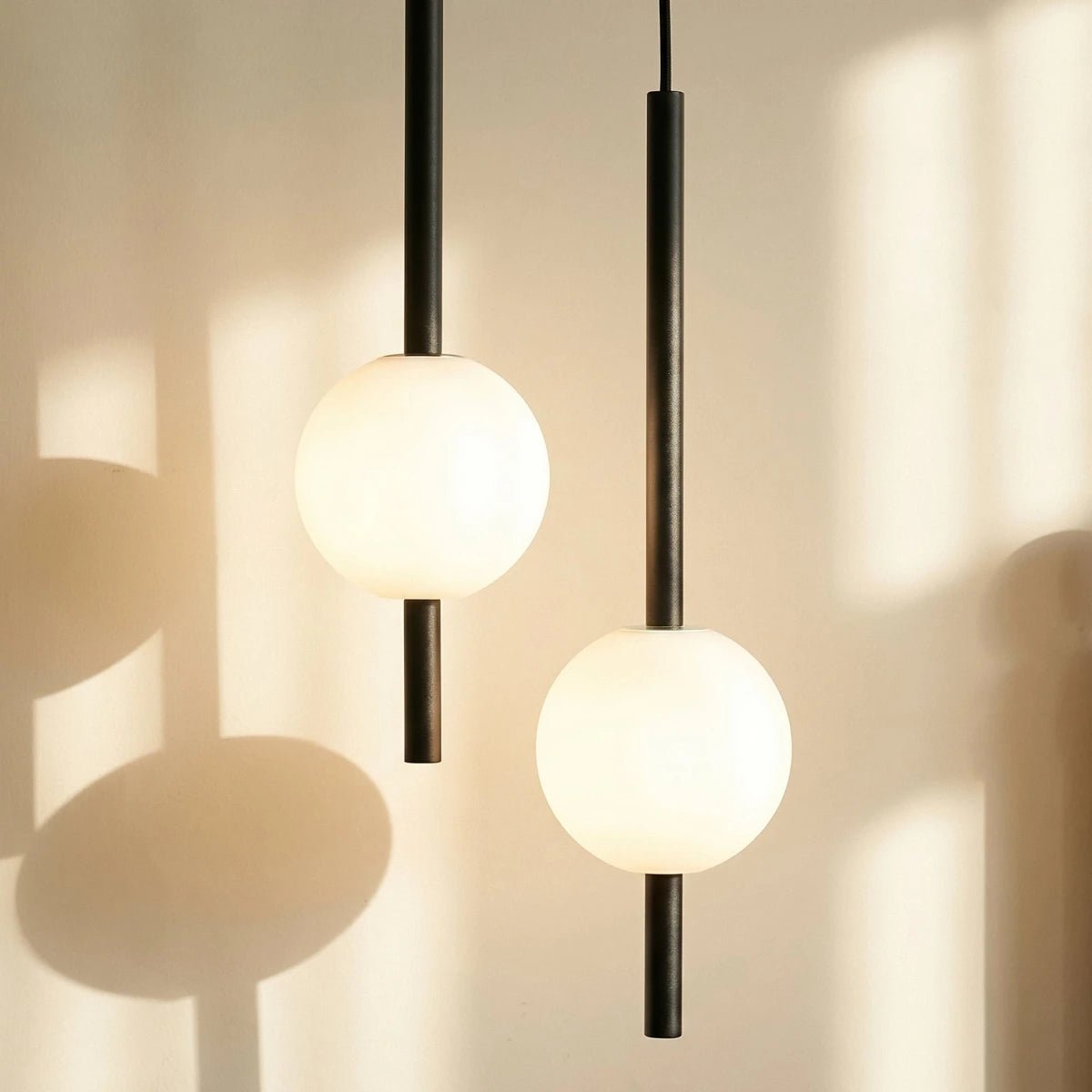 Nordic Glass Pendant Light Pierced Globe View 11
