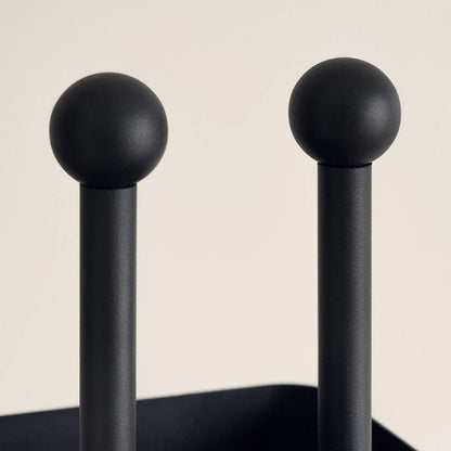 Nordic Iron Glass Stone Base Bookshelf Rotating Cubes Close Up