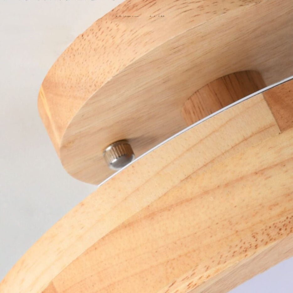 Nordic Log Round LED Semi-Flush Mount Ceiling Light Lifestyle