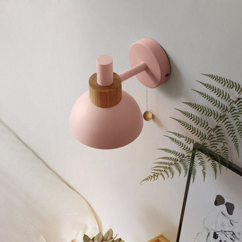 Nordic Macaron Globe Wall Sconce Lamp Dome Shade Alternate