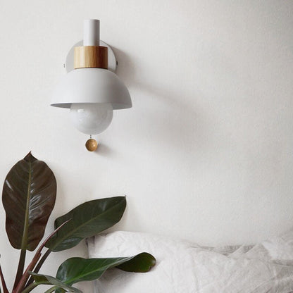 Nordic Macaron Globe Wall Sconce Lamp Dome Shade View 14