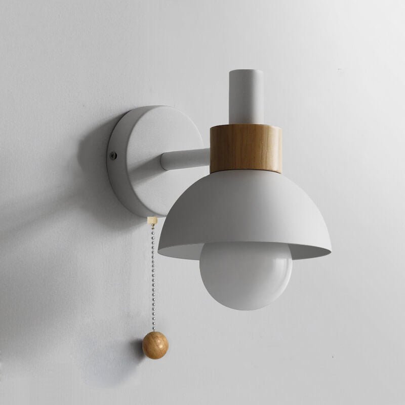 Nordic Macaron Globe Wall Sconce Lamp Dome Shade View 15